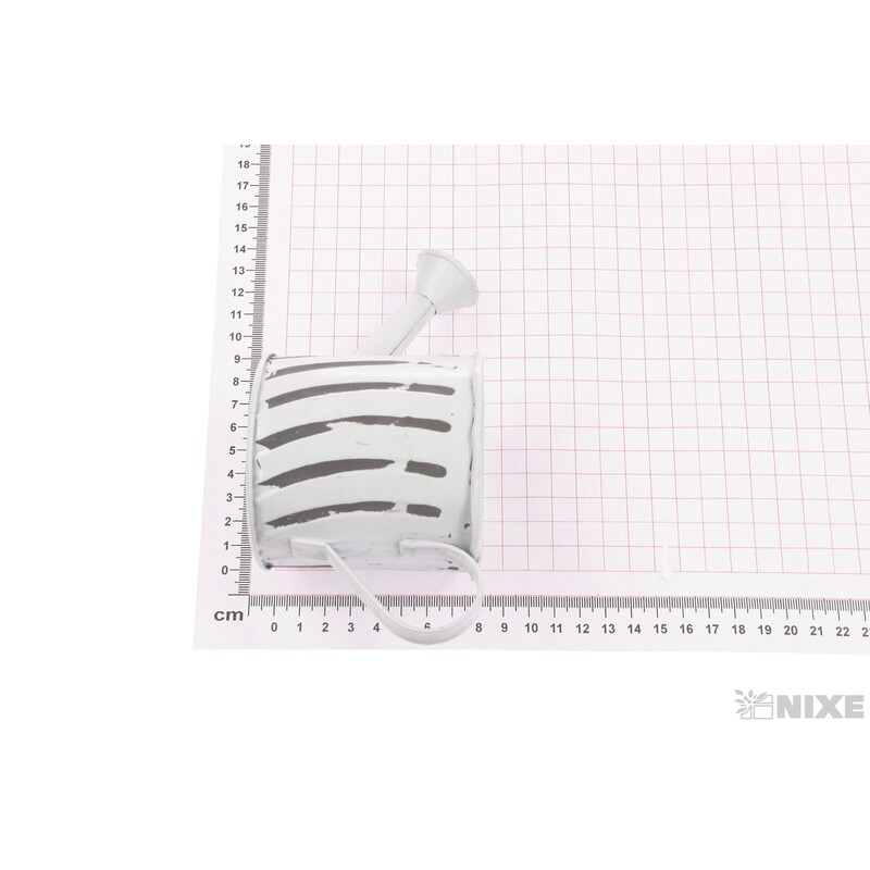 PLECHOVÁ KONEV 8x8cm*BÍLÁ