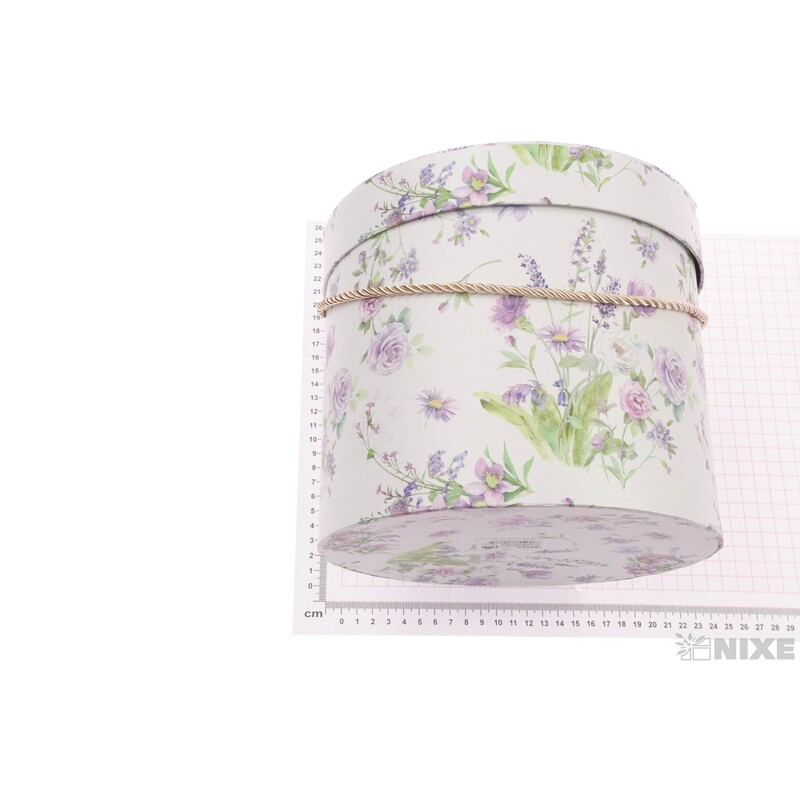 KVĚTINOVÝ BOX 3ks 22x19cm 16x19 16x14*MIX BAREV