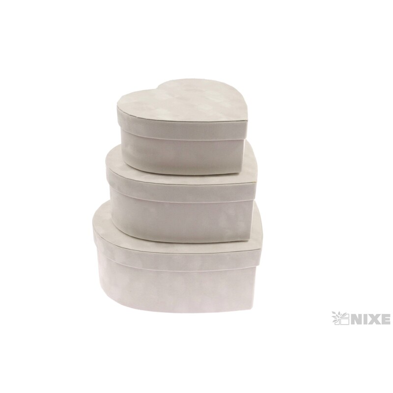 SRDCE BOX 3ks 29x28x11cm 24x24x10 21x21x8*BÍLÁ