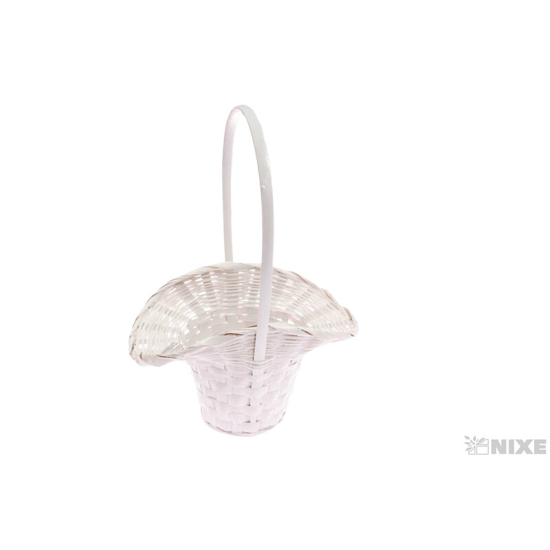 KOŠ PROUTĚNÝ 12x14x30cm*BÍLÁ