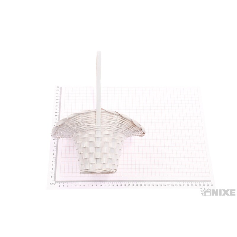 KOŠ PROUTĚNÝ 12x14x30cm*BÍLÁ