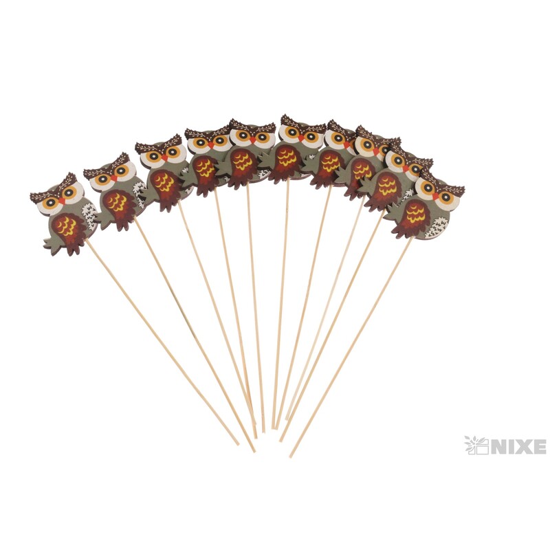 ZÁPICH SOVA 7x27cm 10ks*MIX BAREV