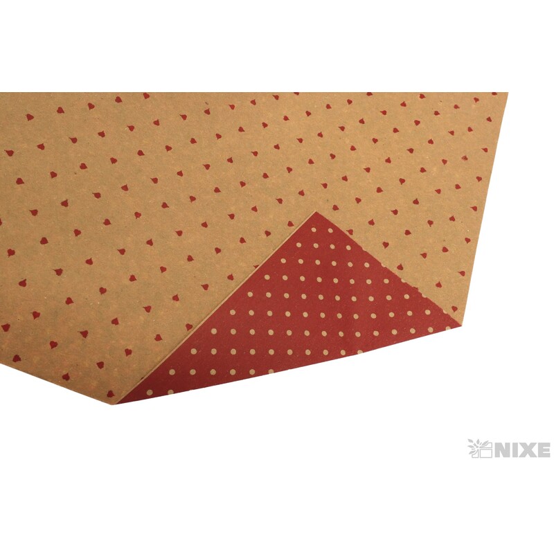 ROLE PAPÍR CUORICINI BIOKRAFT 70cmx50m*ČERVENÁ