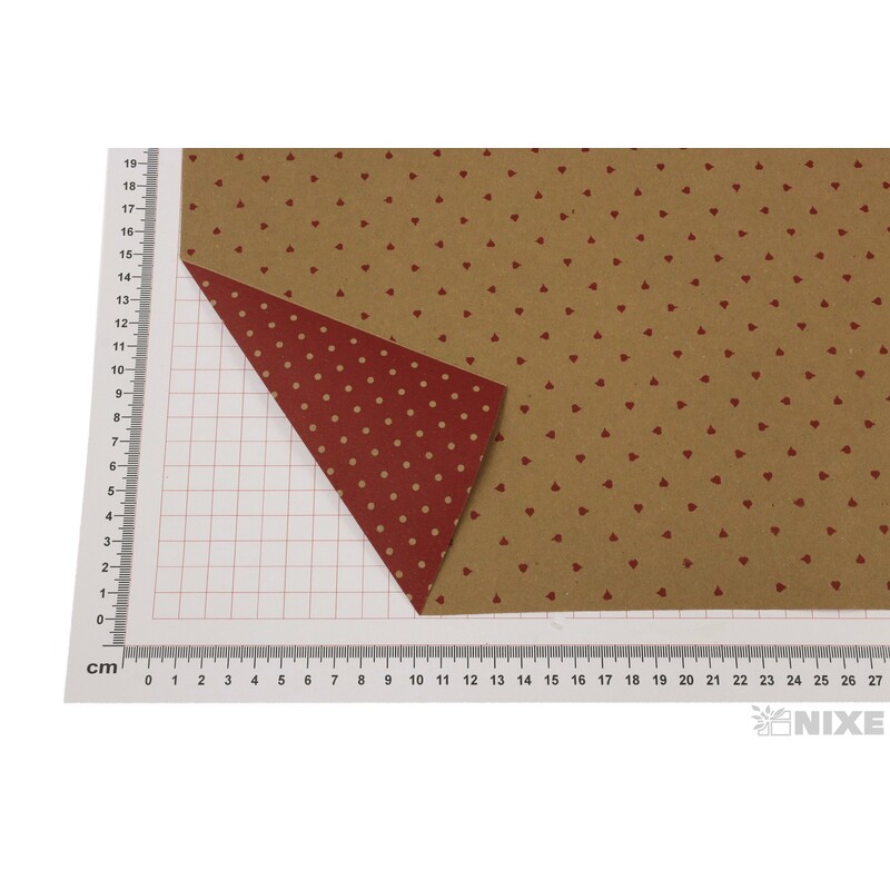 ROLE PAPÍR CUORICINI BIOKRAFT 70cmx50m*ČERVENÁ