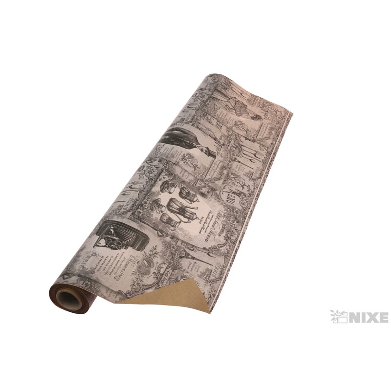 ROLE PAPÍR BRUN 80cmx25m*ČERNÁ