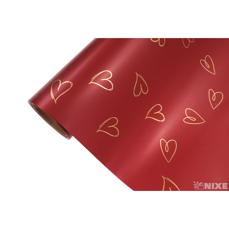 ROLE PLAST SRDCE 50cmx8m*BORDOVÁ