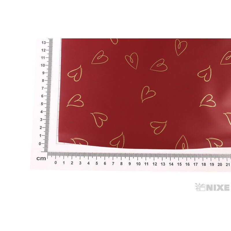 ROLE PLAST SRDCE 50cmx8m*BORDOVÁ