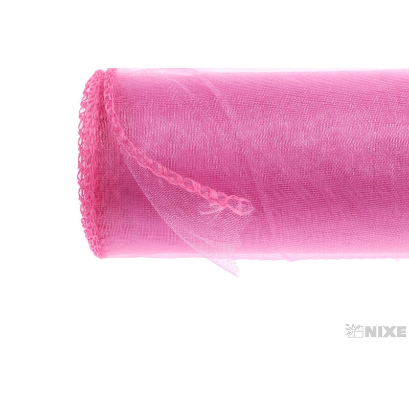 ORGANZA 12cmx8m*RŮŽOVÁ