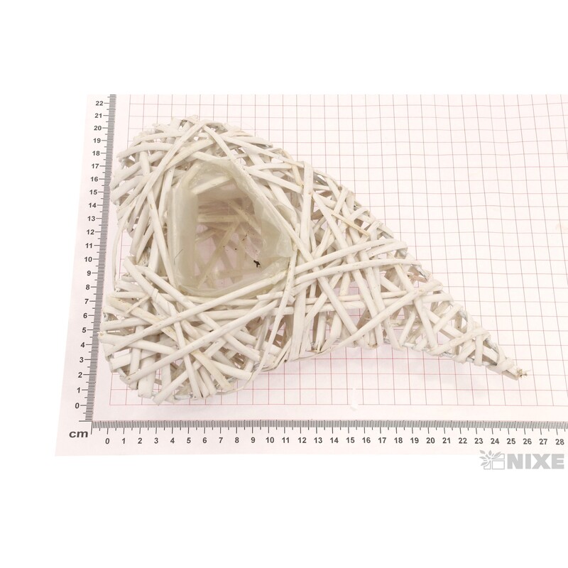 OBAL SRDCE PROUTÍ 19x25cm*BÍLÁ