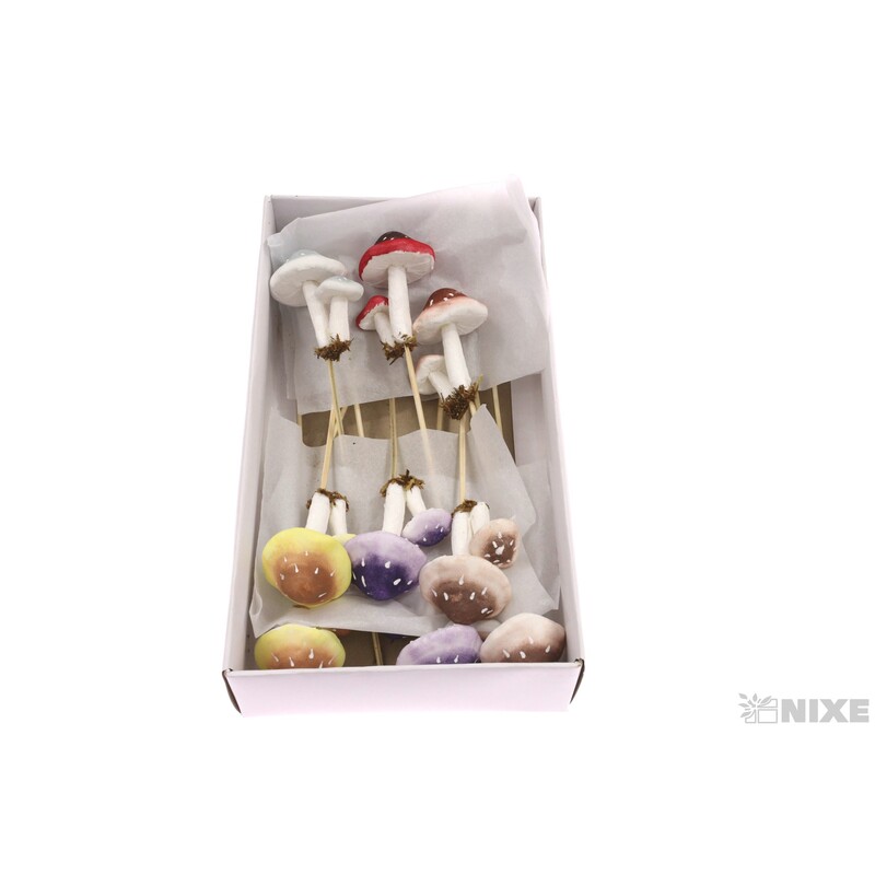 ZÁPICH MUCHOMŮRKA 12ks 07x26cm*MIX BAREV