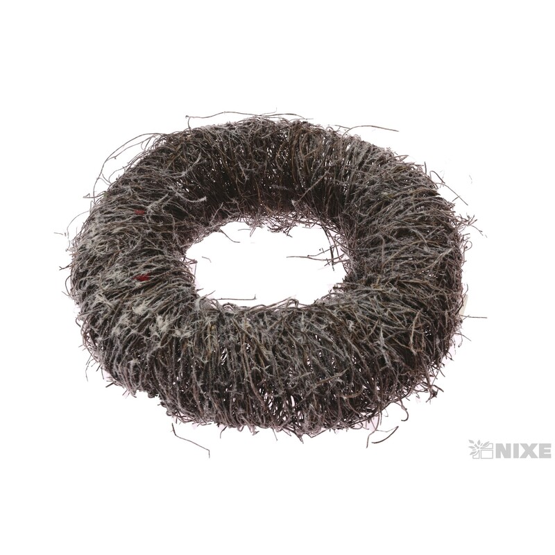 VĚNEC PROUTĚNÝ 35cm*ŠEDÁ