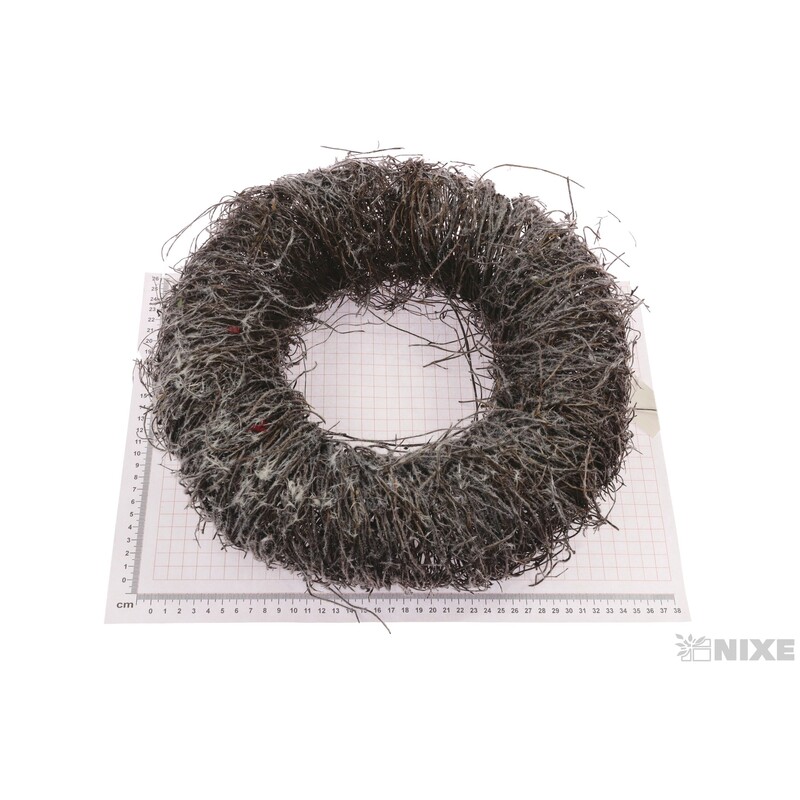 VĚNEC PROUTĚNÝ 35cm*ŠEDÁ