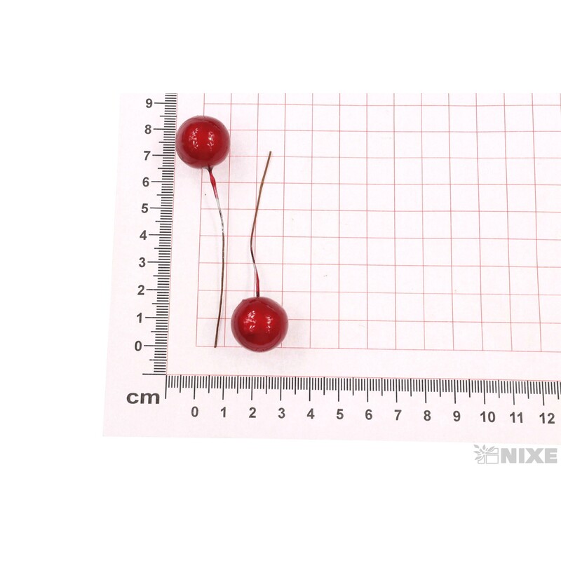 KULIČKY DRÁT 1,8cmx9cm 100ks*ČERVENÁ