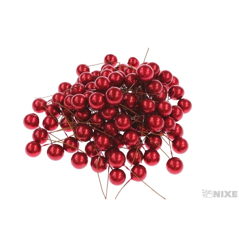 KULIČKY DRÁT 1,6cmx7cm 100ks*ČERVENÁ