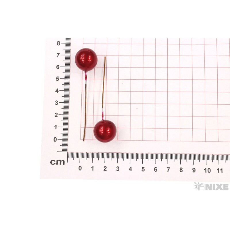 KULIČKY DRÁT 1,6cmx7cm 100ks*ČERVENÁ