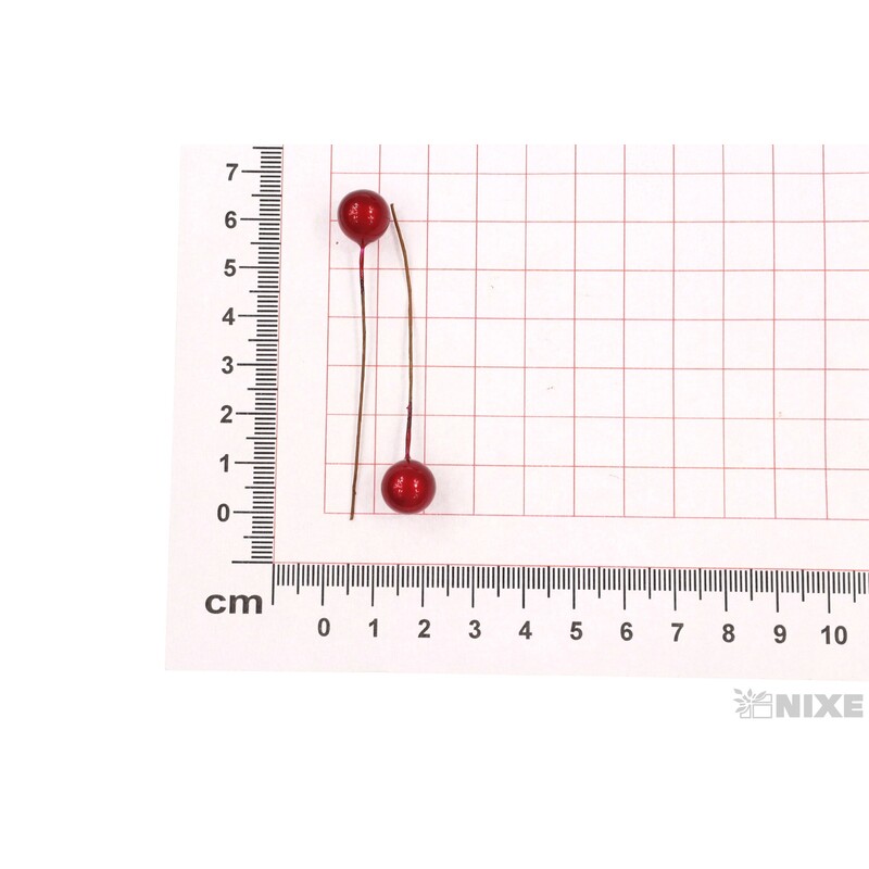 KULIČKY DRÁT 1cmx6cm 200ks*ČERVENÁ