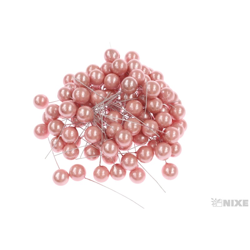 KULIČKY DRÁT 1,7cmx7cm 100ks*RŮŽOVÁ SV.