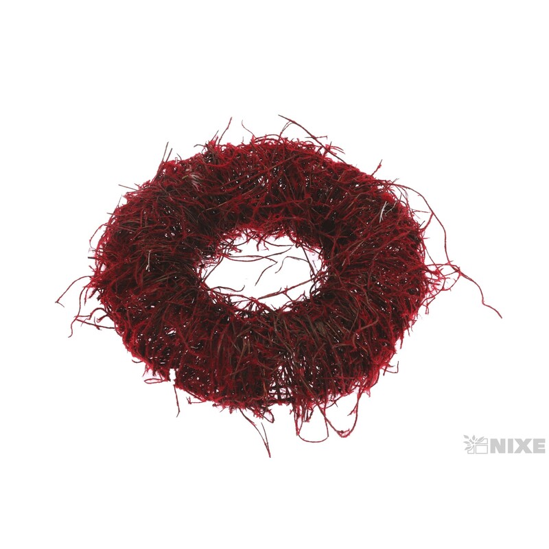 VĚNEC PROUTĚNÝ 25cm*ČERVENÁ