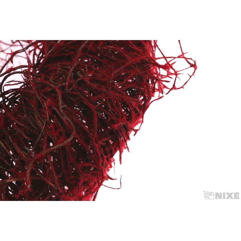 VĚNEC PROUTĚNÝ 25cm*ČERVENÁ