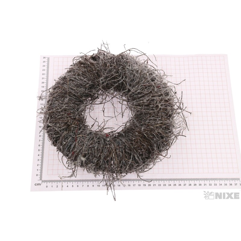 VĚNEC PROUTĚNÝ 25cm*BÍLÁ