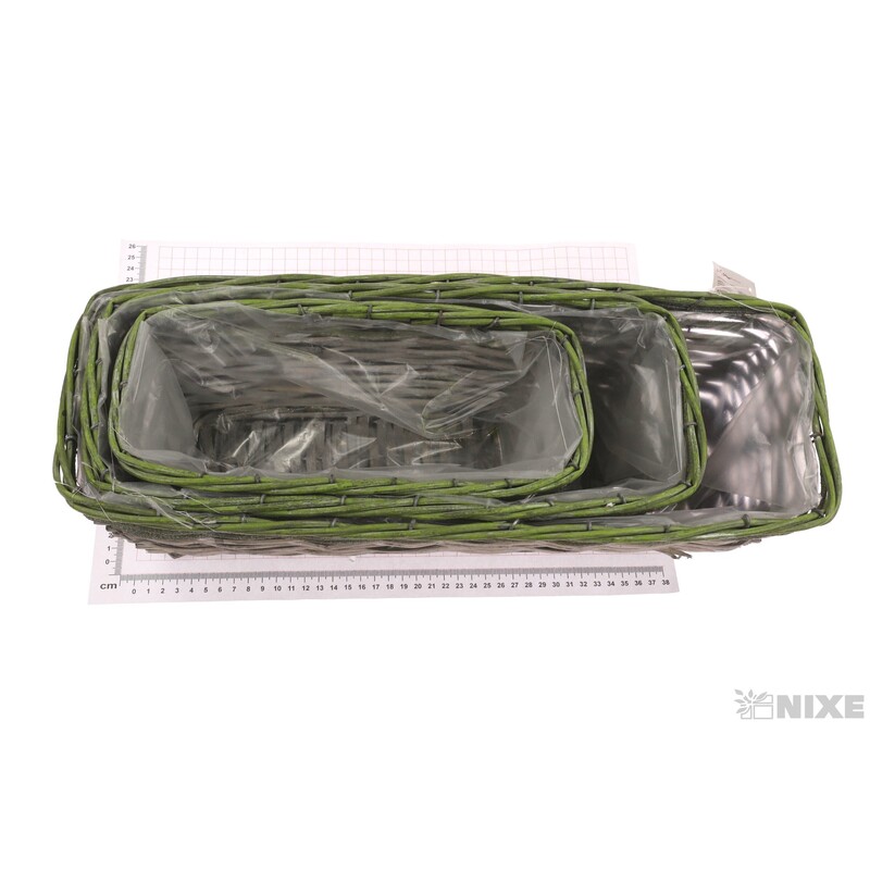 OBAL PROUTÍ 48x15x12cm 37x13x11 29x12x10*ZELENÁ