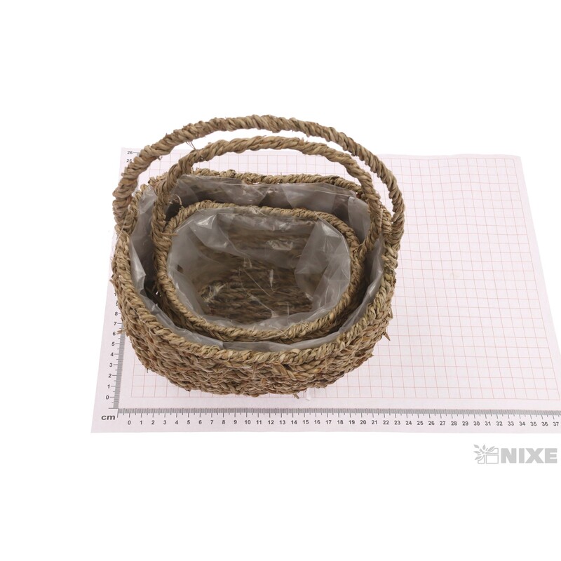 KOŠÍK 18x19x11 15x10x8cm*PŘÍRODNÍ