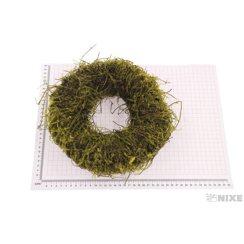 VĚNEC PROUTĚNÝ 25cm*ŽLUTÁ