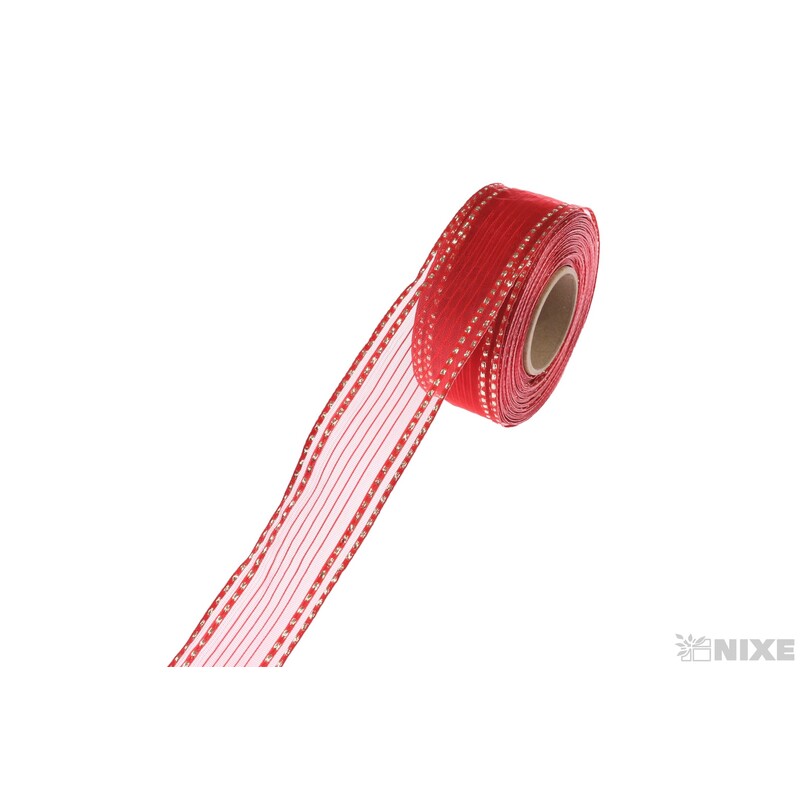 PLÁTNOVÁ STUHA DR 40mmx25m*ČERVENÁ 452902