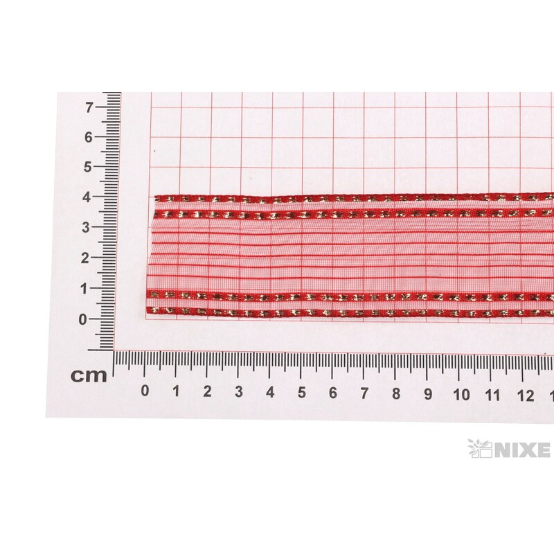 PLÁTNOVÁ STUHA DR 40mmx25m*ČERVENÁ 452902