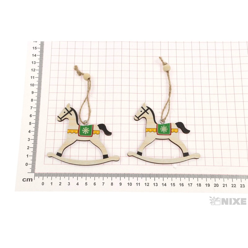 ZÁVĚS KONÍK 2ks 8x7cm*