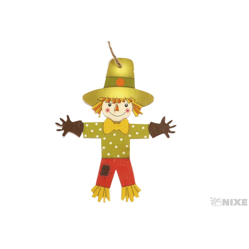 ZÁVĚS STRAŠÁK 3ks 6x9cm*MIX BAREV