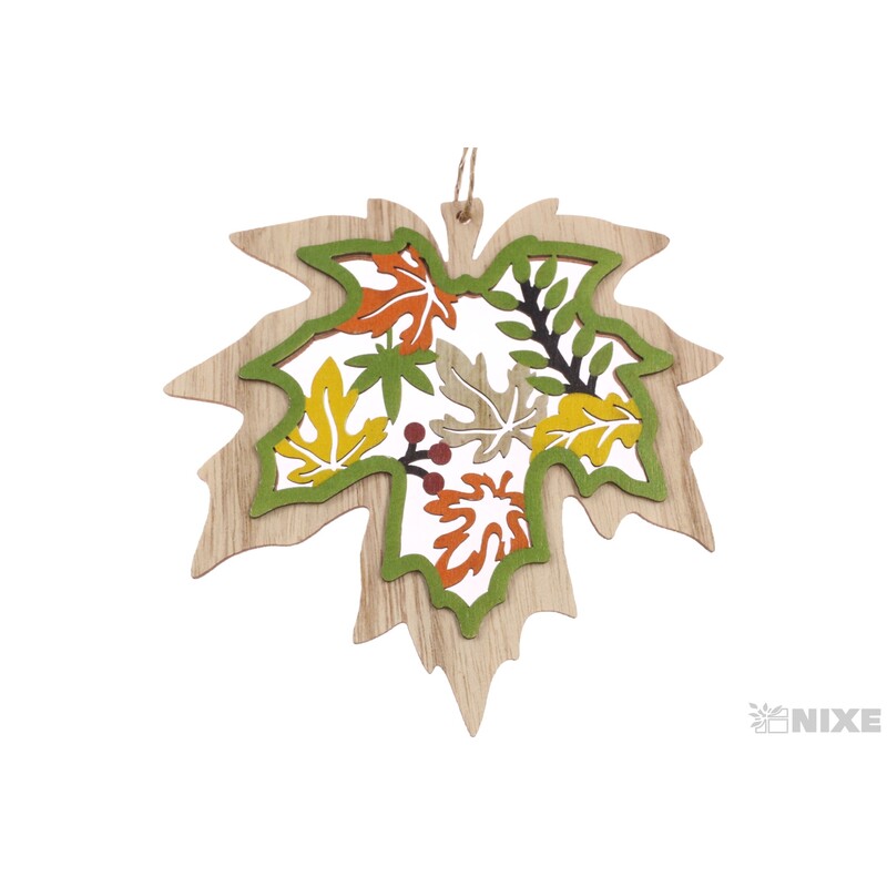 ZÁVĚS LIST 2ks 12x11cm*MIX BAREV