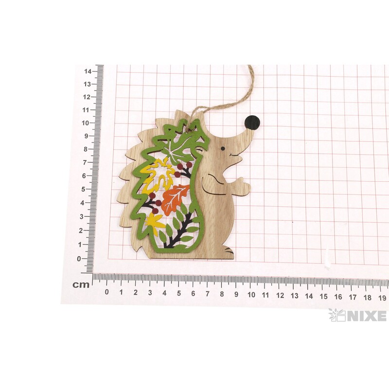 ZÁVĚS JEŽEK 2ks 10x11cm*MIX BAREV