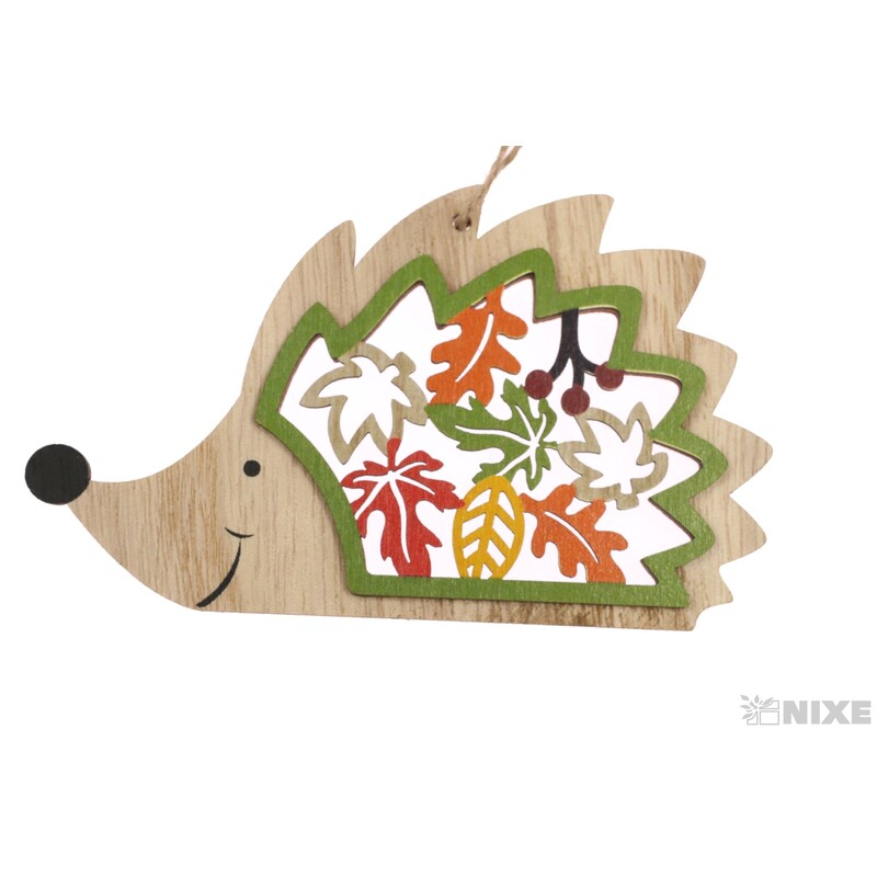 ZÁVĚS JEŽEK 2ks 12x8cm*MIX BAREV