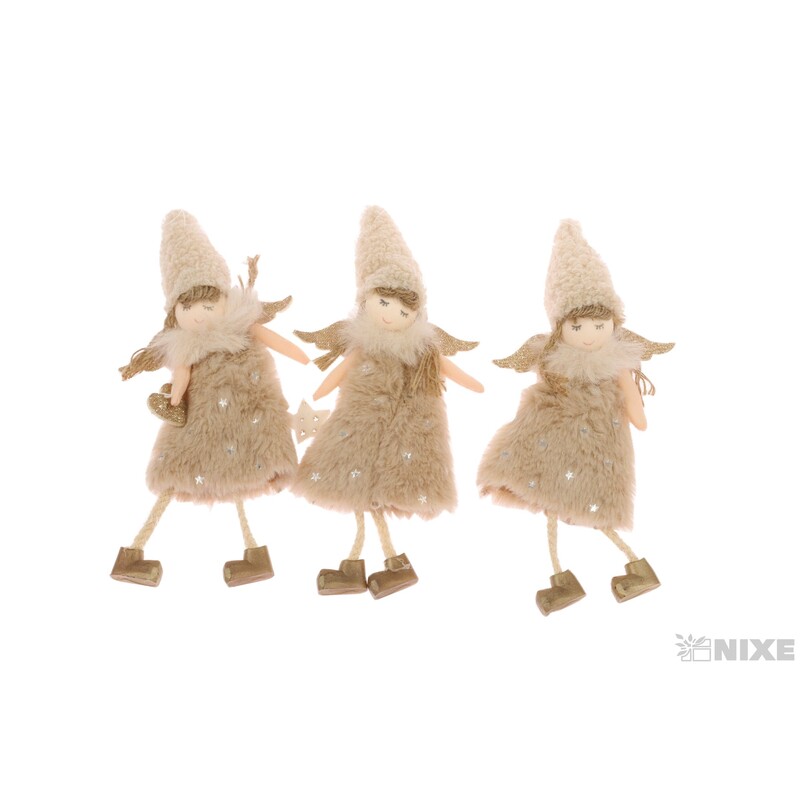 ZÁVĚS ANDĚL 7x22cm*KRÉMOVÁ