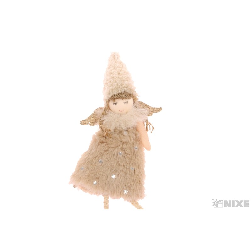 ZÁVĚS ANDĚL 7x22cm*KRÉMOVÁ