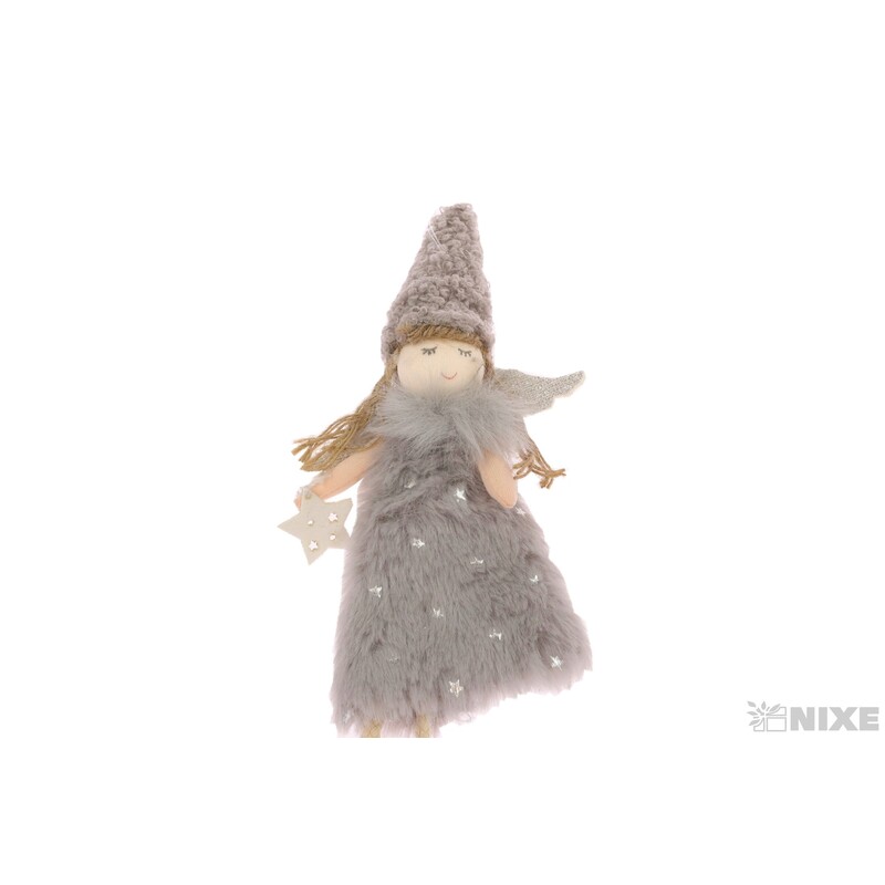 ZÁVĚS ANDĚL 7x22cm*ŠEDÁ