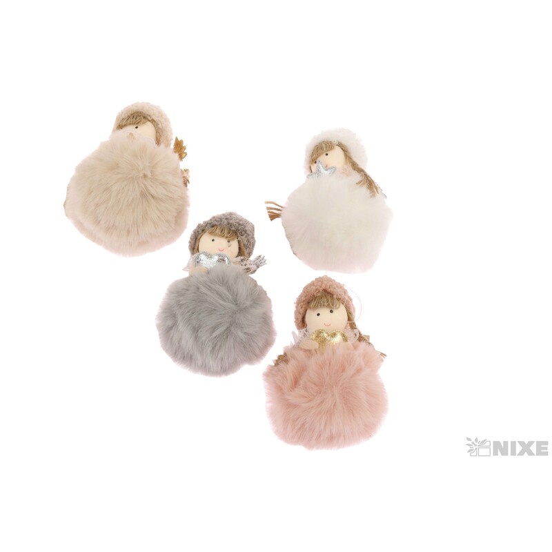 ZÁVĚS ANDĚL 6x11cm*MIX BAREV