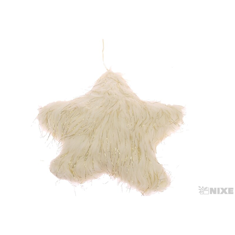 ZÁVĚS HVĚZDA 30cm*KRÉMOVÁ