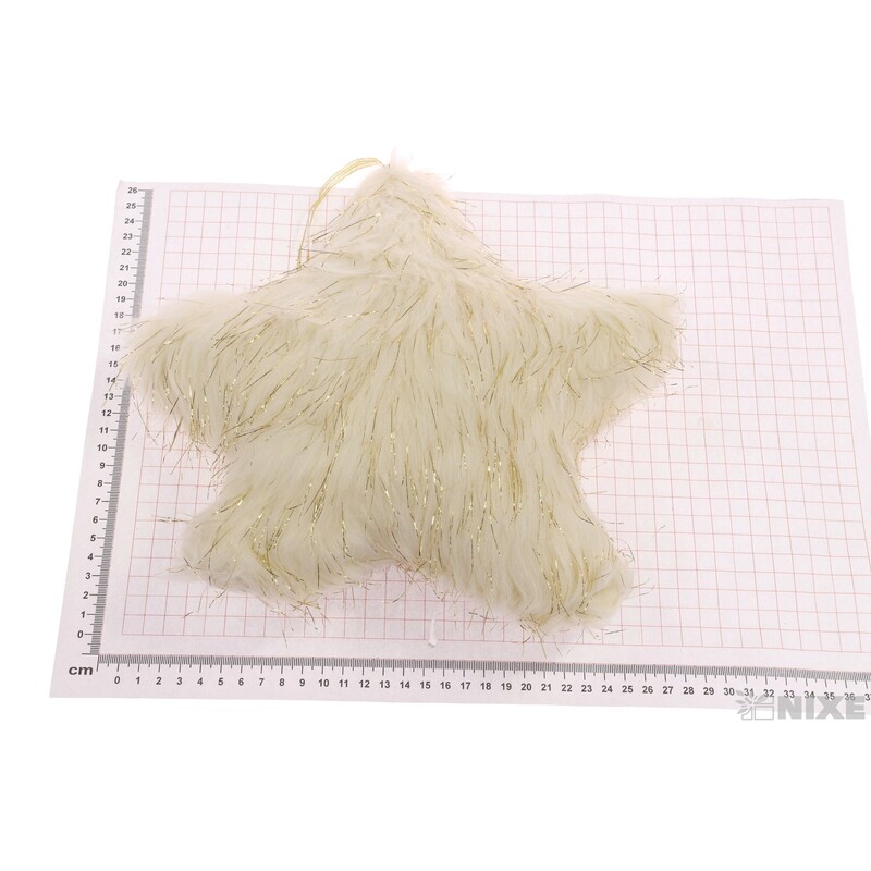 ZÁVĚS HVĚZDA 30cm*KRÉMOVÁ