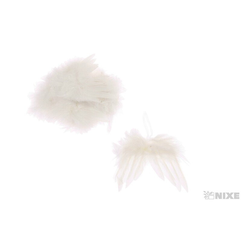 ANDĚLSKÁ KŘÍDLA 10ks 12cm*BÍLÁ