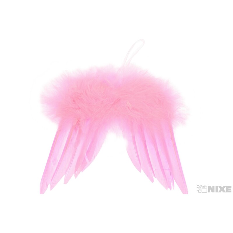 ANDĚLSKÁ KŘÍDLA 12ks 15cm*RŮŽOVÁ