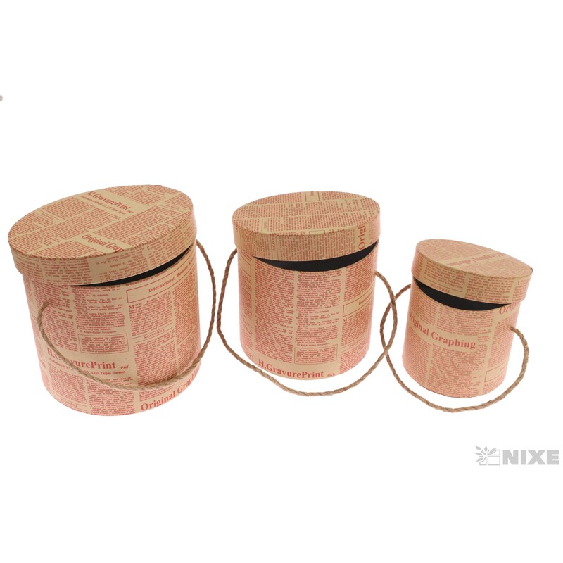 KVĚTINOVÝ BOX 3ks pr.18x17cm 15x15 11,5x12*MIX BAREV