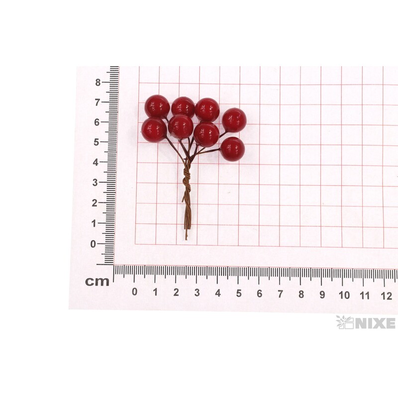 KULIČKY DRÁT 1cmx7cm 8ks/6sv*ČERVENÁ