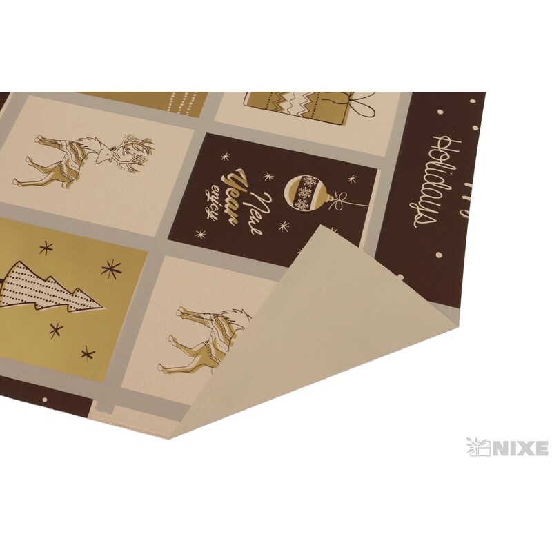 ROLE PLAST HAPPY 70cmx25m*HNĚDÁ