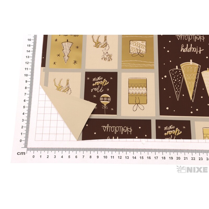 ROLE PLAST HAPPY 70cmx25m*HNĚDÁ