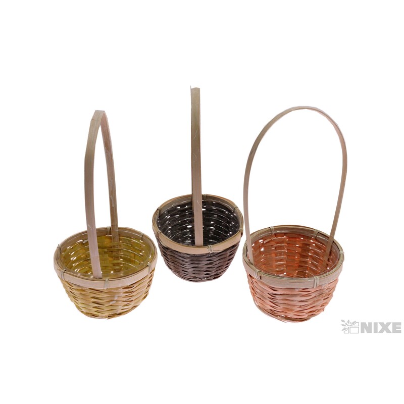 KOŠ PROUTĚNÝ 15x09x34cm*MIX BAREV