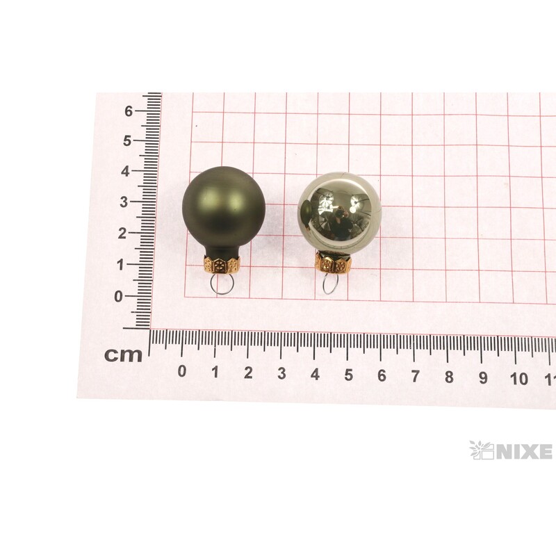 KOULE ZÁVĚS 2,5cm 24ks MIX*ZELENÁ