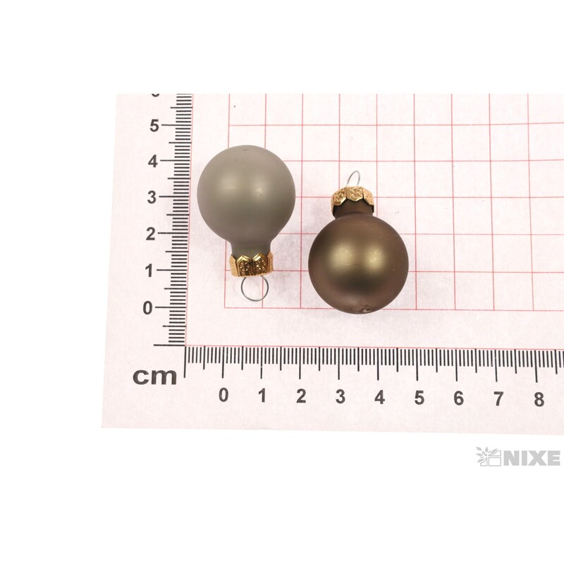 KOULE ZÁVĚS 2,5cm 24ks MIX*ŠEDÁ