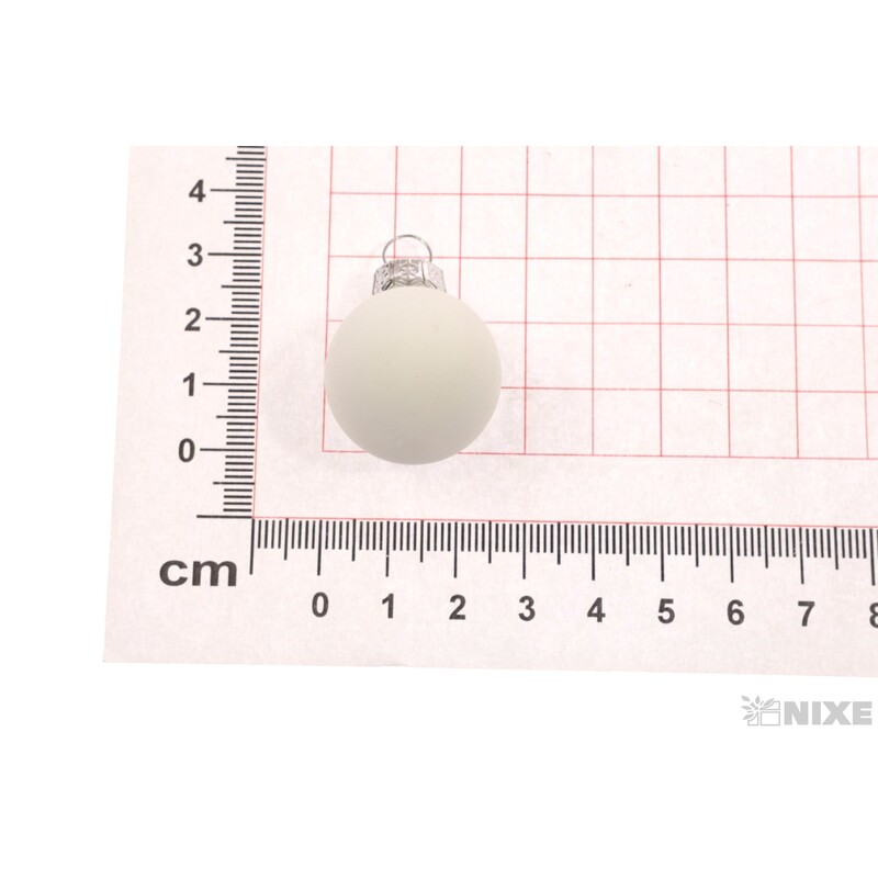 KOULE ZÁVĚS 2,5cm 24ks MAT*BÍLÁ